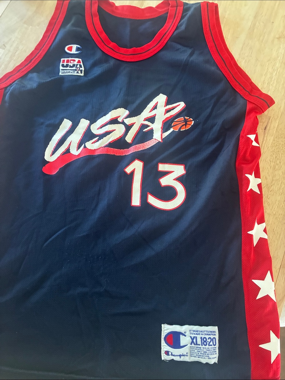 Champion Shaquille O’Neal 1996 USA Basketball Jersey youth XL